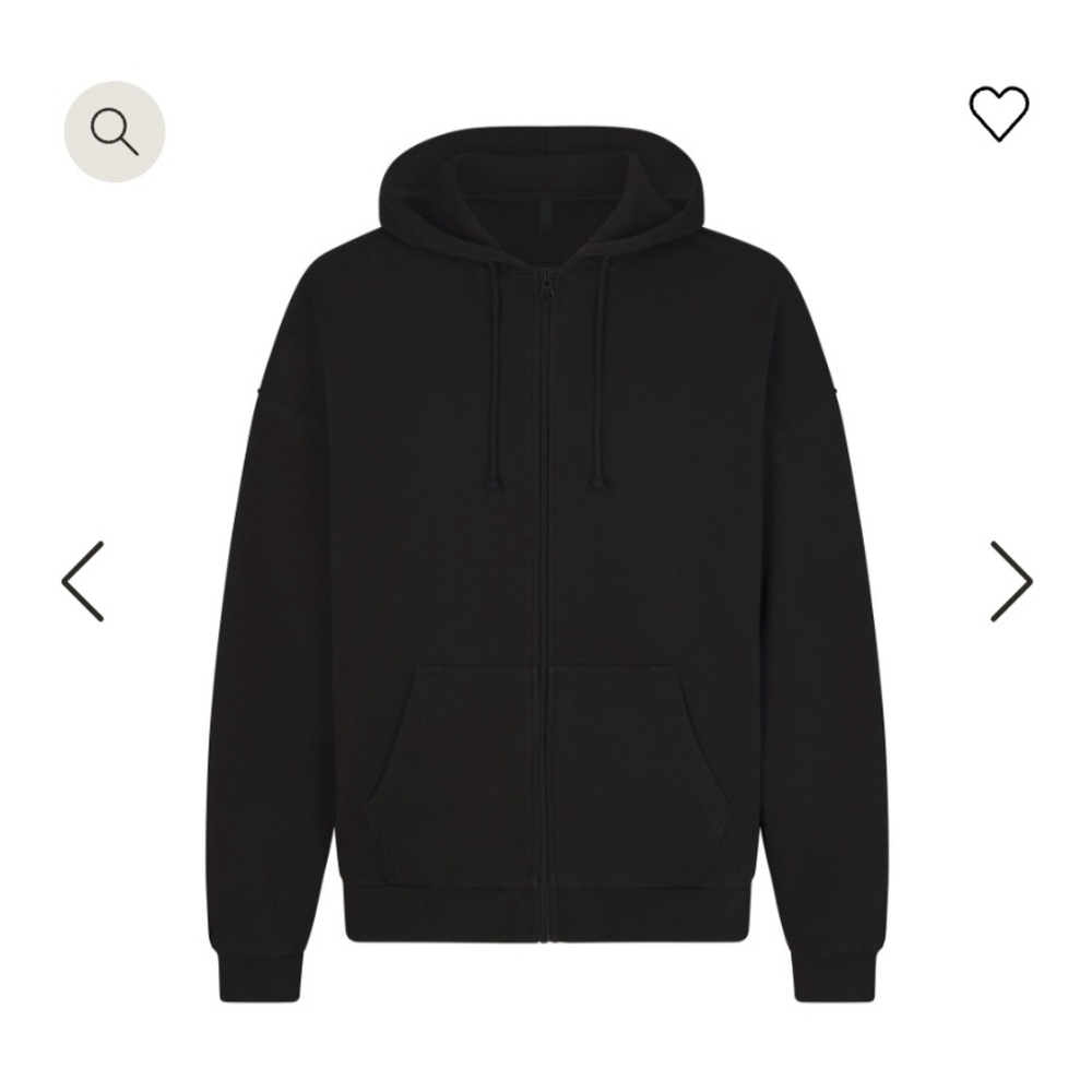 Terry Fleece Relaxed Zip Up